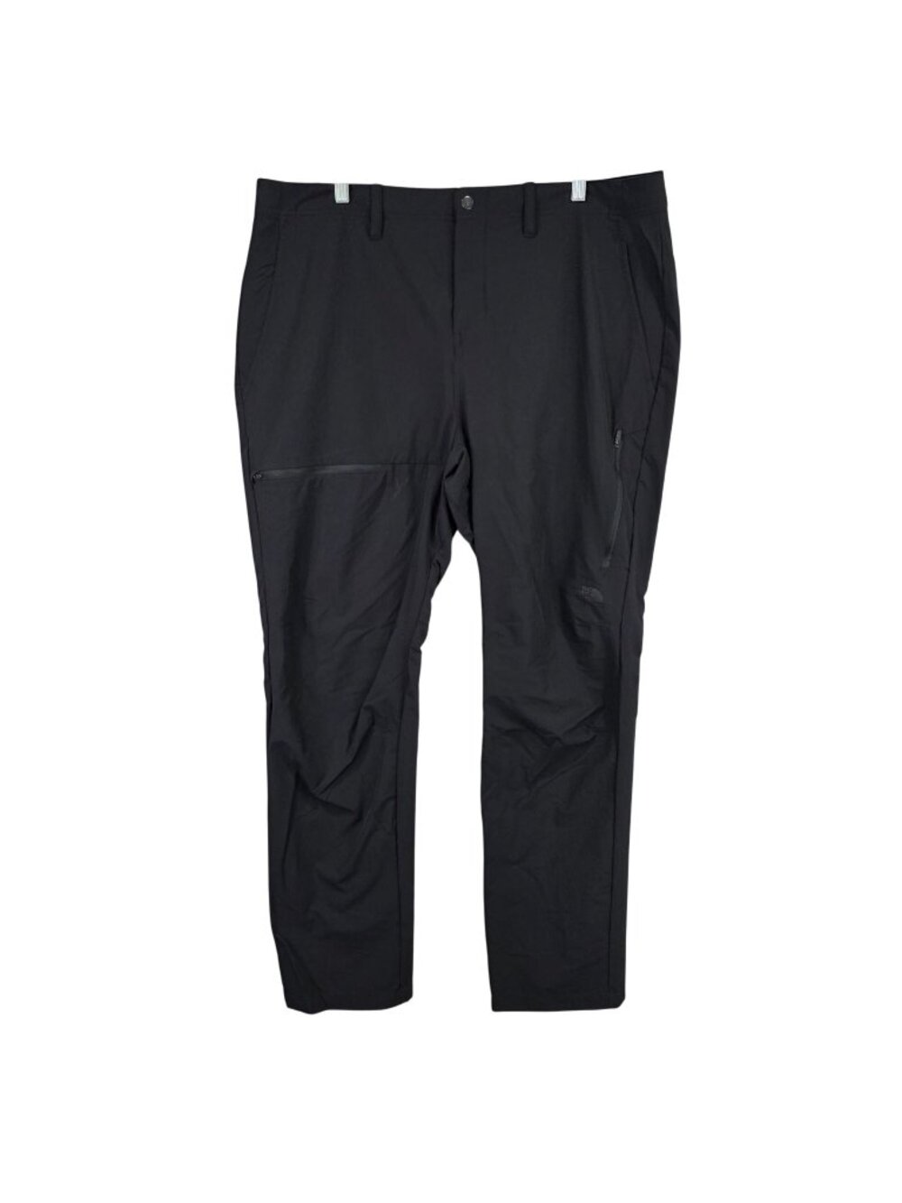 Mens The North Face Black Nylon Blend Stretch Pants Zippered Pockets Size 38